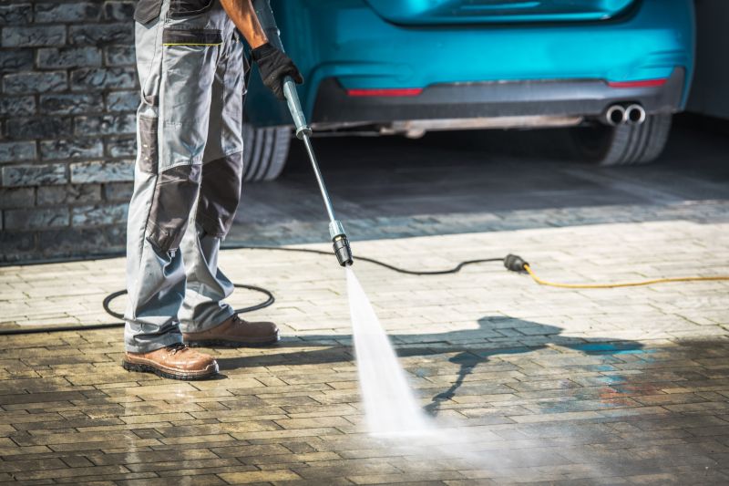 Oil Stain Removal Power Washing